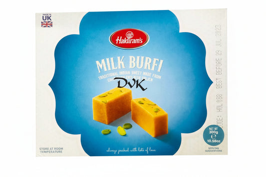 Haldiram's Milk Burfi 300g – Traditional creamy sweet indulgence