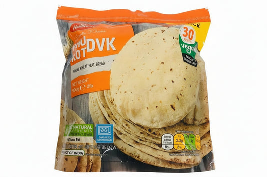 Haldiram's Phulka Roti (30Pcs) 900g - Light whole wheat roti for quick meals authentic taste