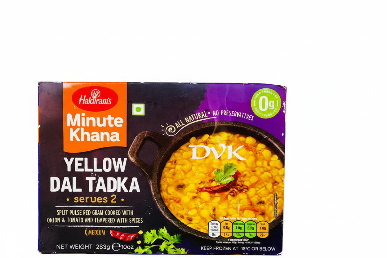 Haldiram's Yellow Dal Tadka packaging on a white background