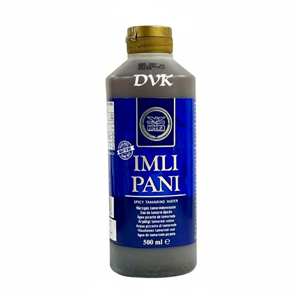Bottle of Veera's Imli Pani on a white background
