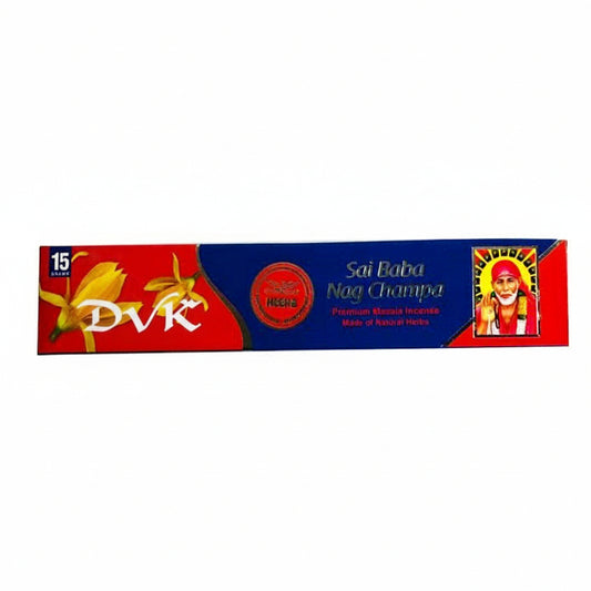 Sai Baba Nag Champa incense packaging on a white background