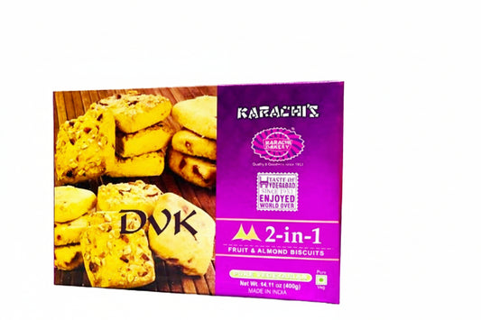 Karachi 2 in 1 Fruit & Almond Biscuit 400g