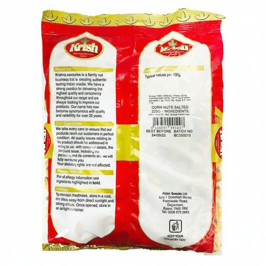 DVK's snack package with branding and product details on a white background