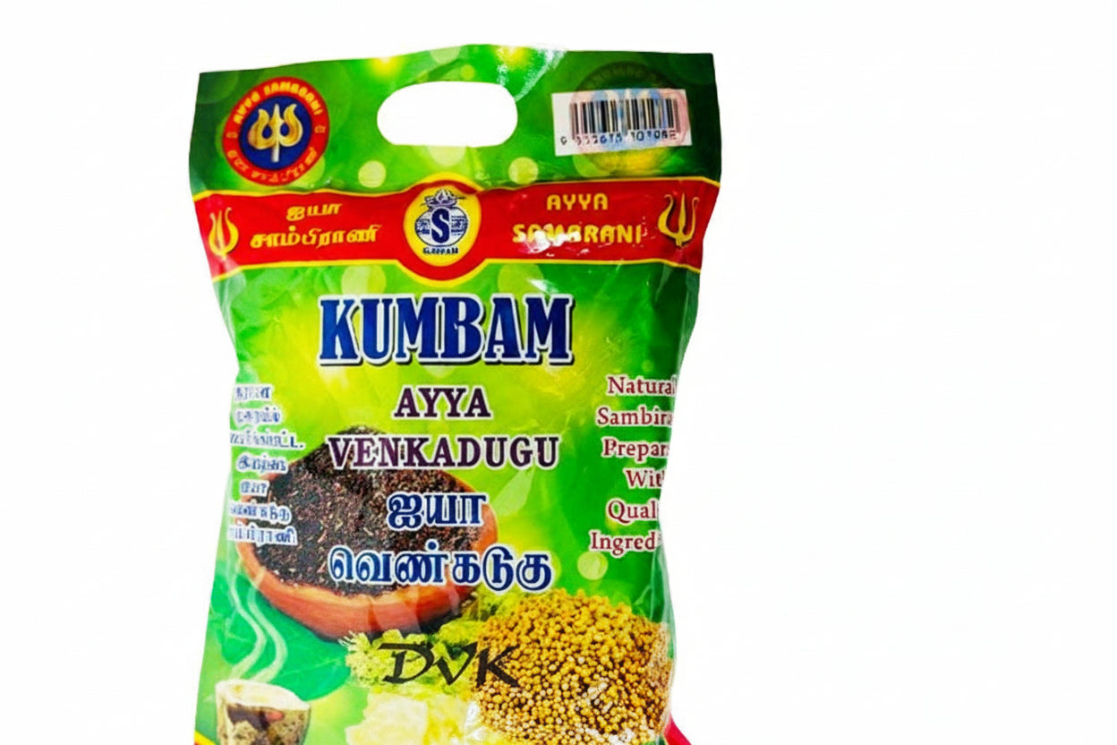 Kumbam Ayya Venkadugu packaging on a white background