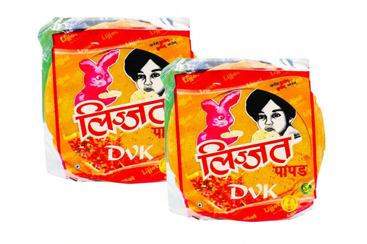 Lijjat Green Chilli Papad (Pack of 2) 200g