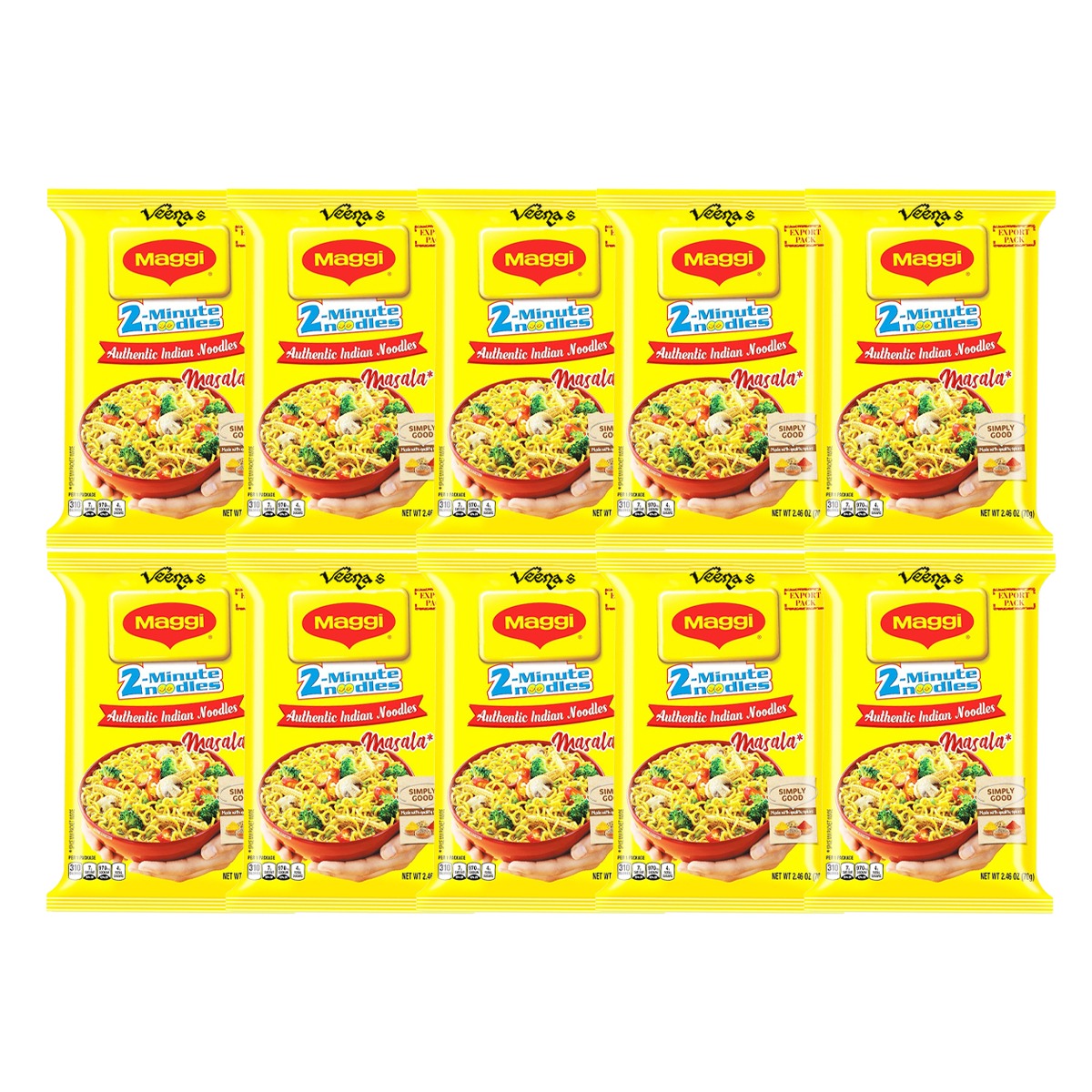 Maggi Masala Noodles 52g (10 for £2.20)