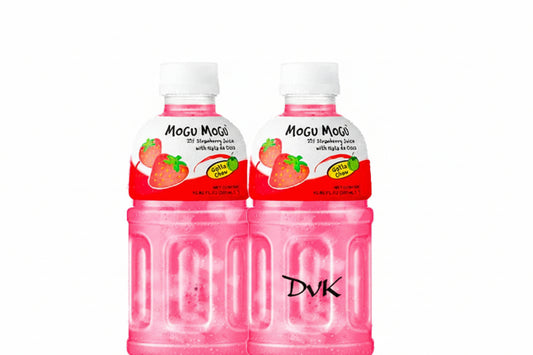 Mogu Mogu Strawberry Flavoured Drink (Pack of 2) 320ml