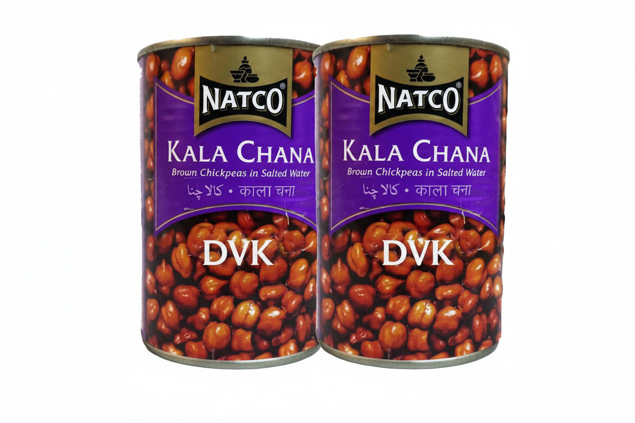 Natco Kala chana Boiled (Pack Of 2) 400g