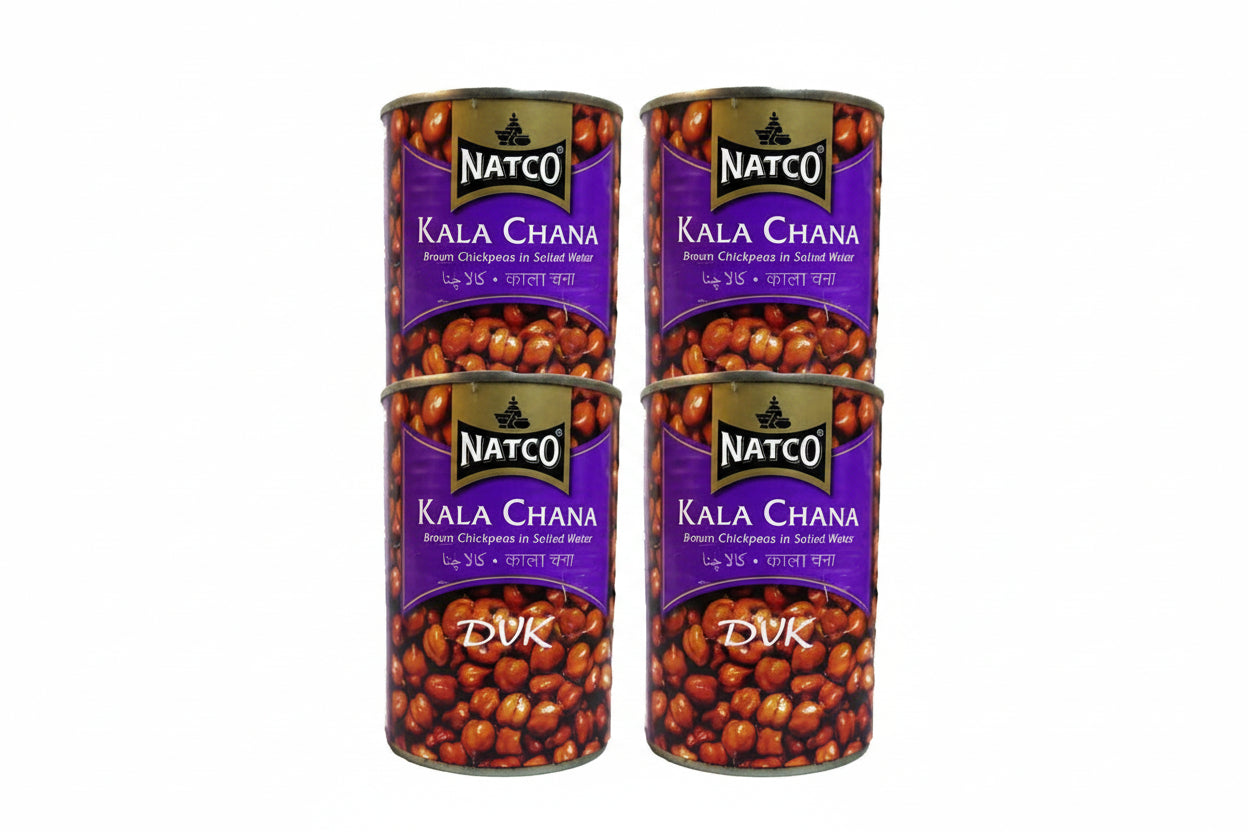 Natco Kala chana Boiled (Pack Of 4) 400g