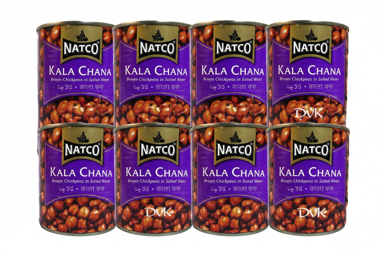 Natco Kala chana Boiled (Pack Of 6) 400g