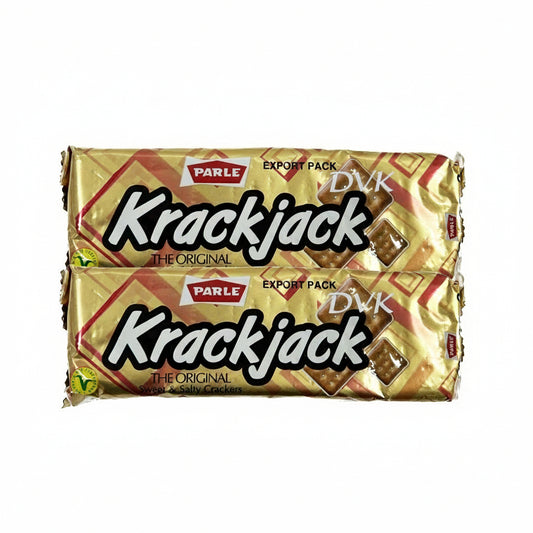 Two Parle Krackjack packages on a white background