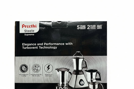 Preethi Steele Supreme Mixer Grinder 750Watt
