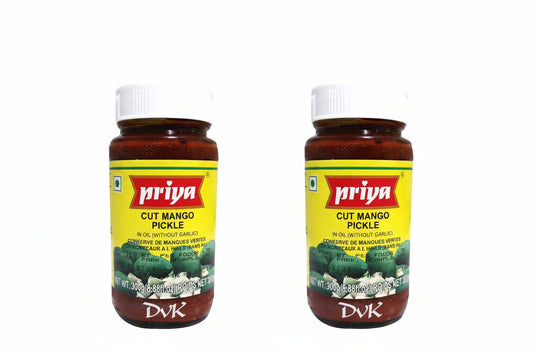 Priya Cut Mango Pickle  (Pack of 2)300g