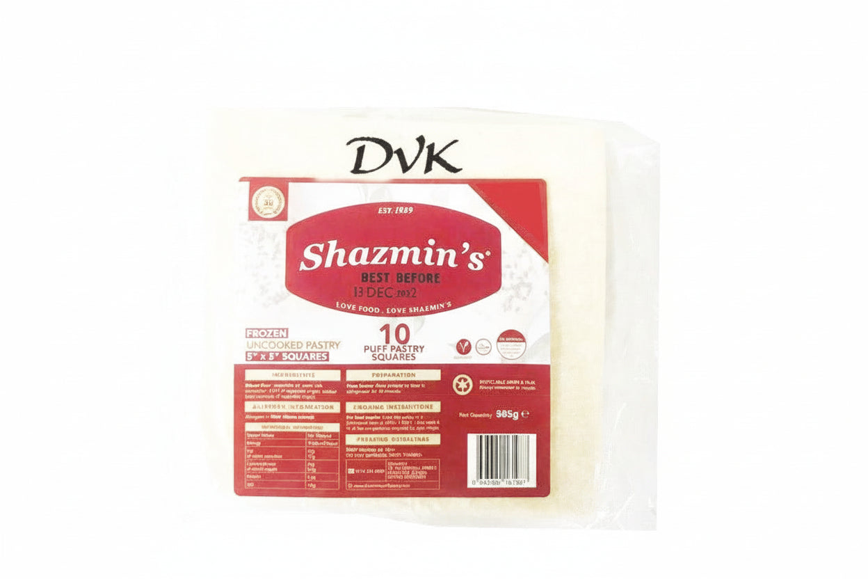 Shazmin's 10 Puff Pastry 5"x5" Square 585g