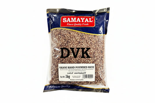 Package of Samayal Vanni Hand Pounded Rice on a white background