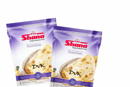Shana Plain Naan 4pcs (Pack of 2)300g