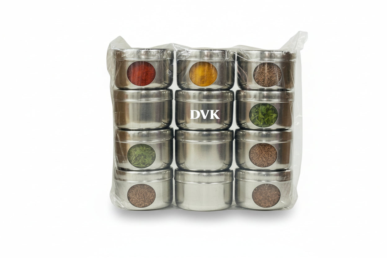 Stainless Steel Spice Box(Set of 12)