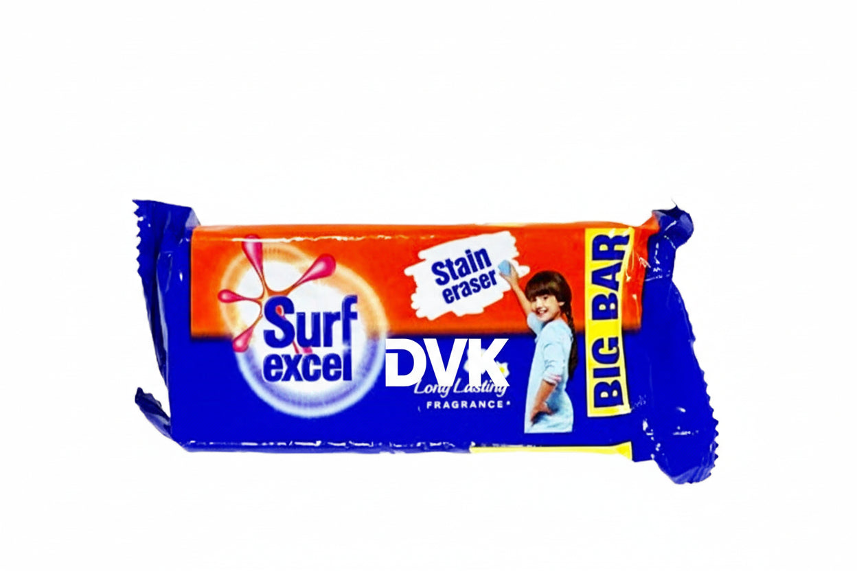 Surf Excel laundry detergent bar packaging on a white background