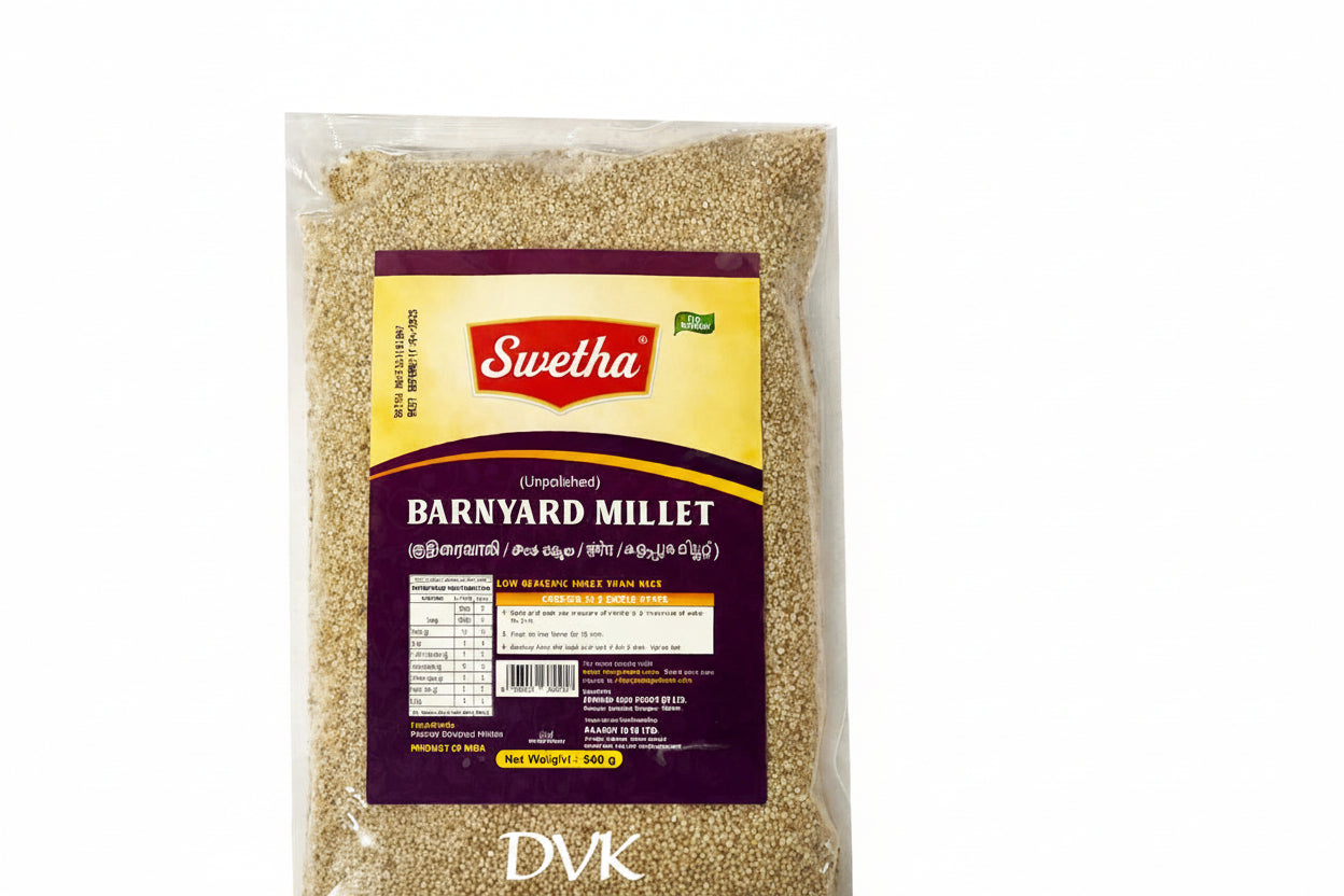 Package of Swetha Barnyard Millet on a white background