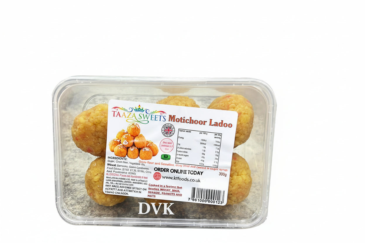 Packaged dessert with a label on a white background