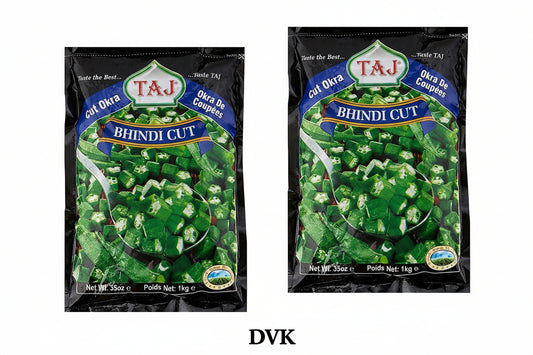 Taj Bhindi Cut Okra(Pack of 2) 1kg