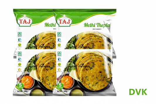 Taj Methi Thepla 300g(Pack of 4) 5Pcs