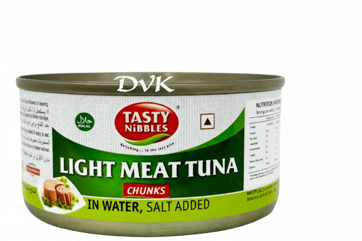 Tasty Nibbles Light Meat Tuna in Water (Salt Added) 185g