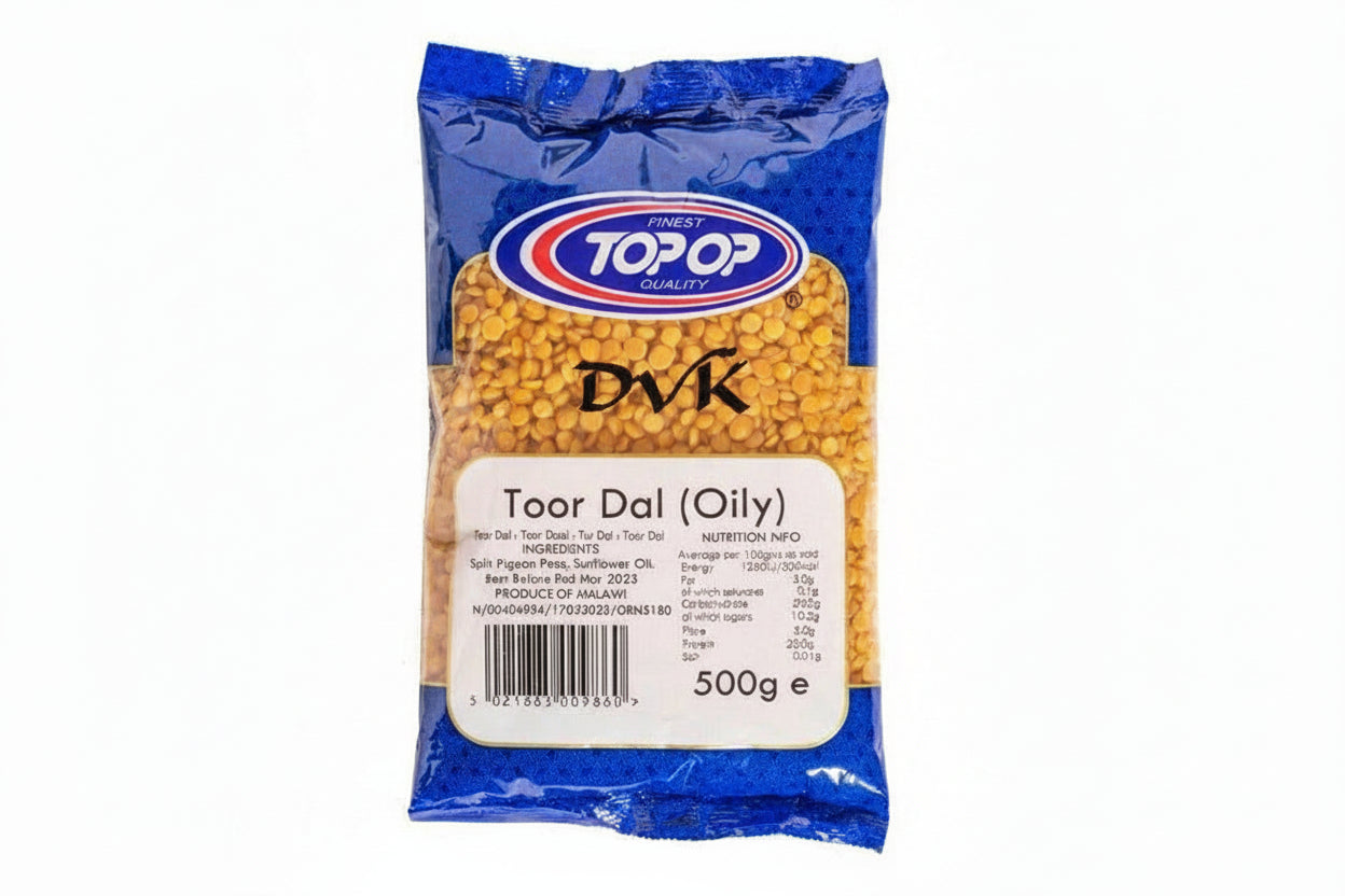 Packaged food item with blue top and yellow content on a white background