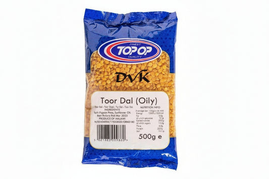 Packaged food item with blue top and yellow content on a white background