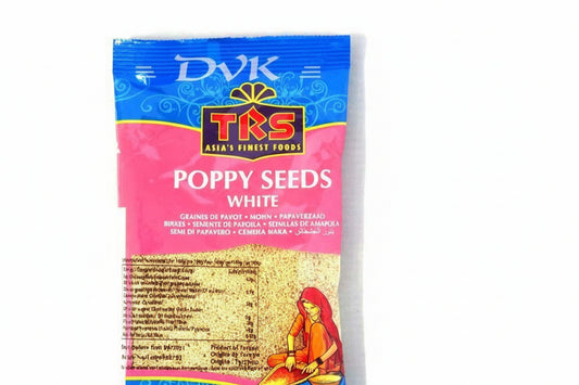 TRS poppy seeds packet on a white background