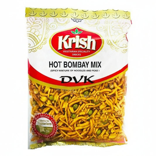 Packaged snack mix with Krish brand on a white background