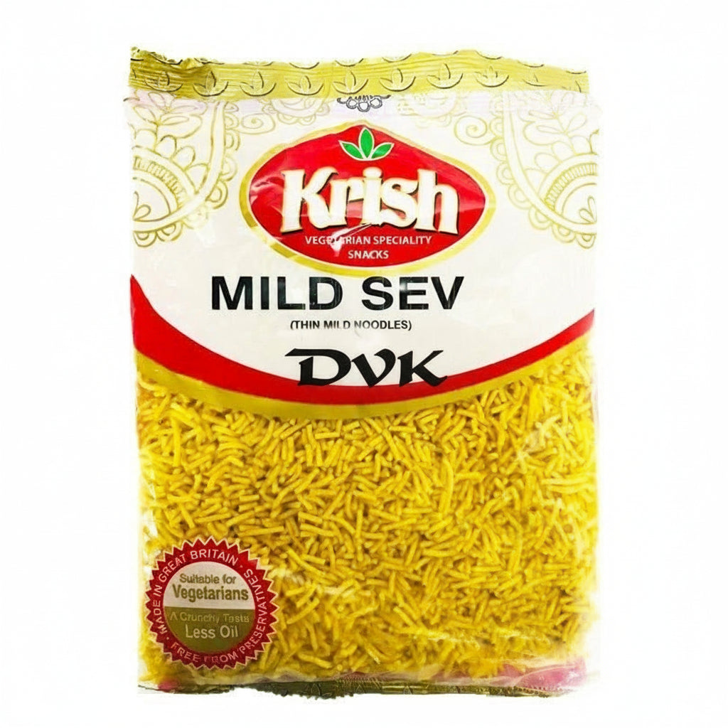 Packaged snack with Krish brand on a white background