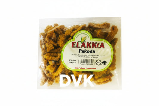 Packaged Elakkia Pakoda with a visible label on a white background