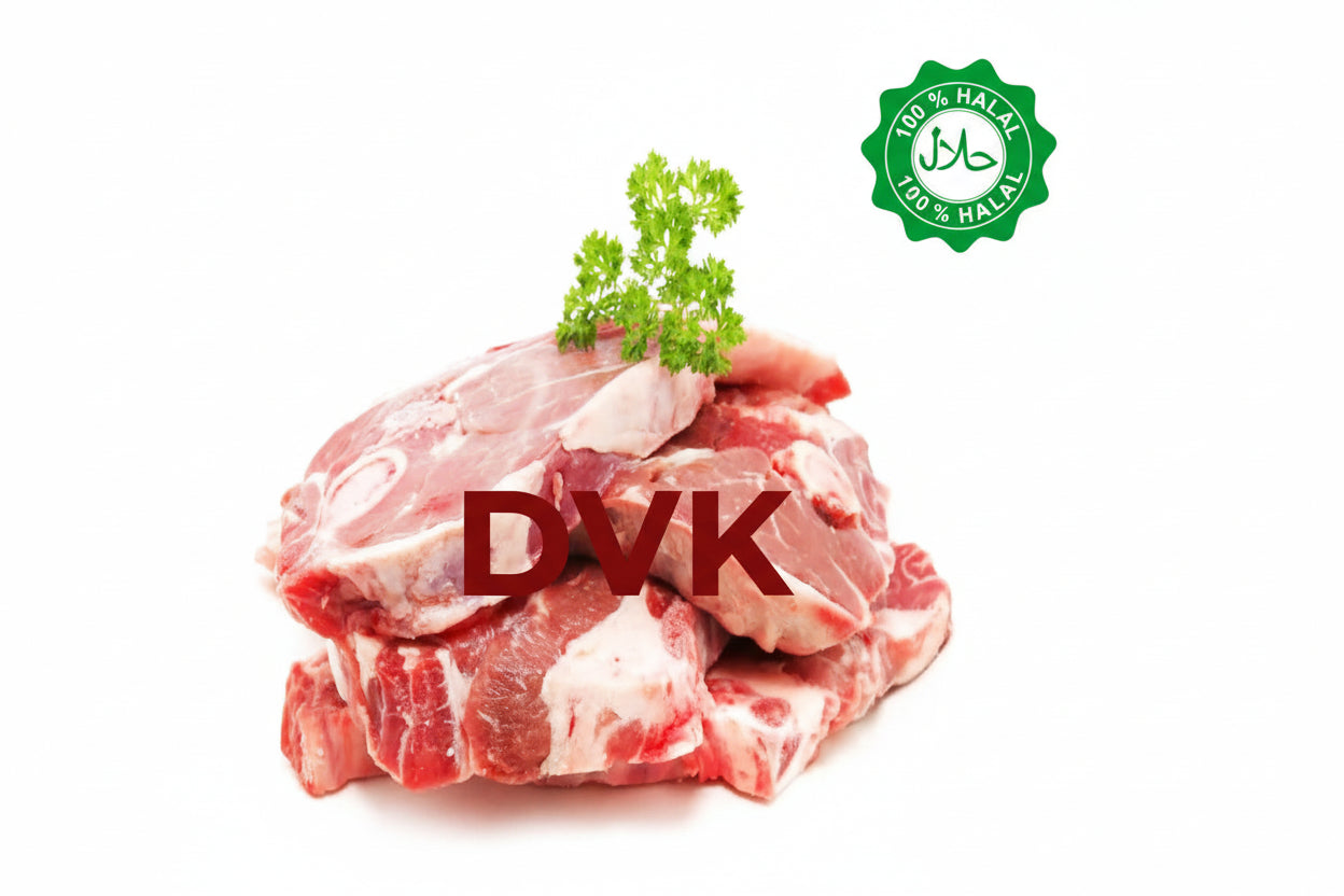 Fresh 100% Halal Diced Lamb Leg(with bone)