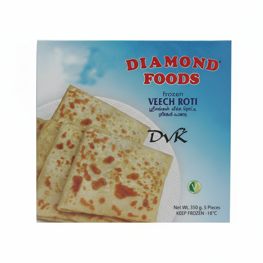 Diamond Foods Frozen Veech Roti 350g (5 Pieces) (Buy 1 Get 1 Free)