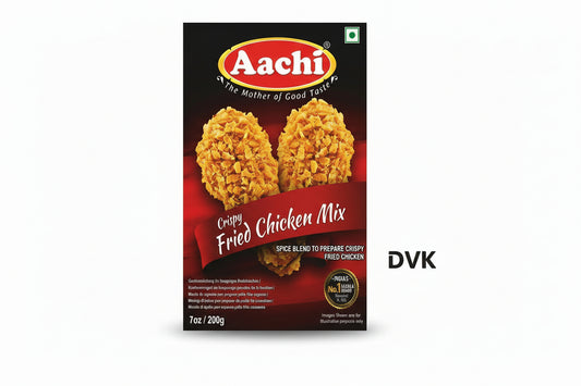 Aachi Crispy Fried Chicken Mix packaging on a white background