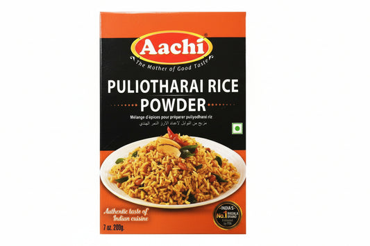 Aachi Puliotharai Rice Powder 100g – Tamarind rice seasoning for quick and traditional temple-style puliyodharai