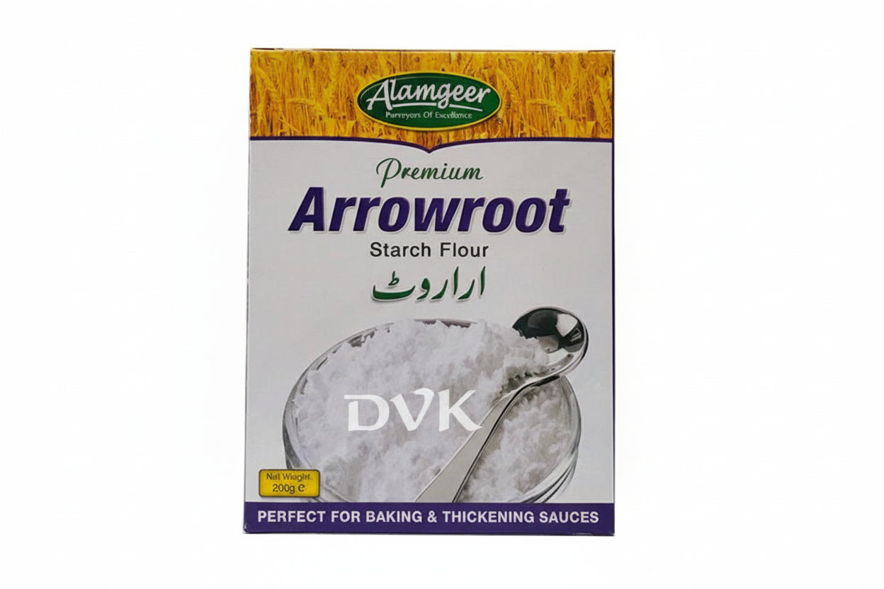 Alamgeer Arrowroot Starch Flour 200g – Gluten free thickener for baking and cooking