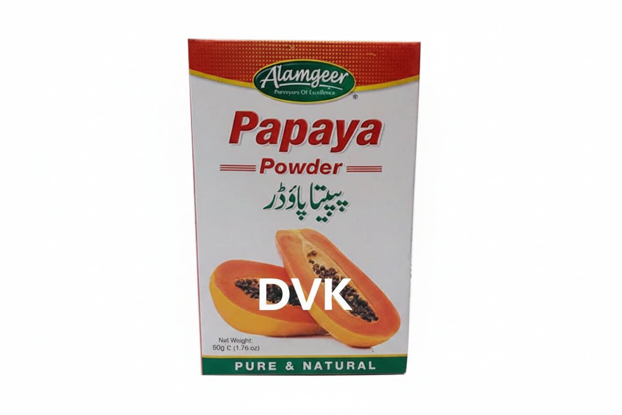 Alamgeer Papaya Powder 50g – Natural digestive enzyme powder for wellness and skincare