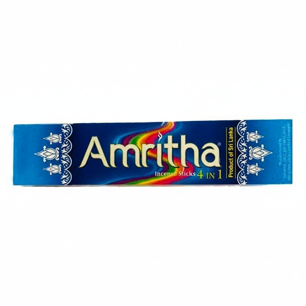 Amritha DVKs incense sticks packaging on a white background