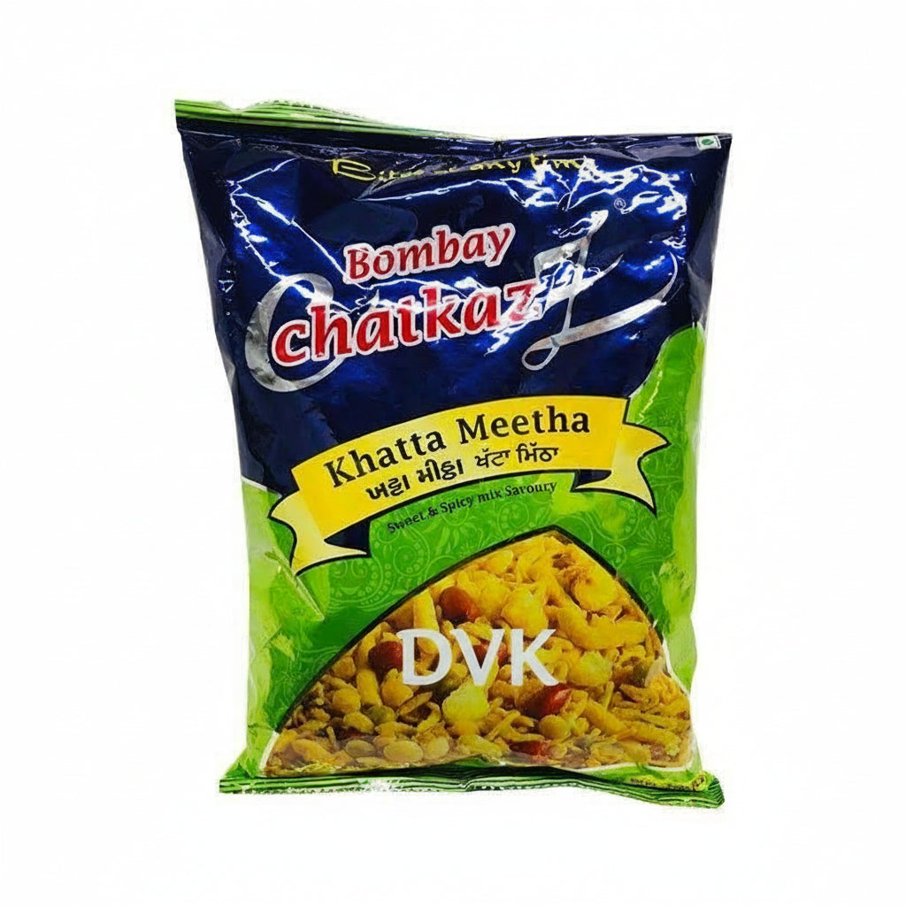 Packaged snack with 'Bombay Chakka' branding on a white background