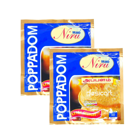 Niru Brand Poppadom Small 150g (Pack of 2)