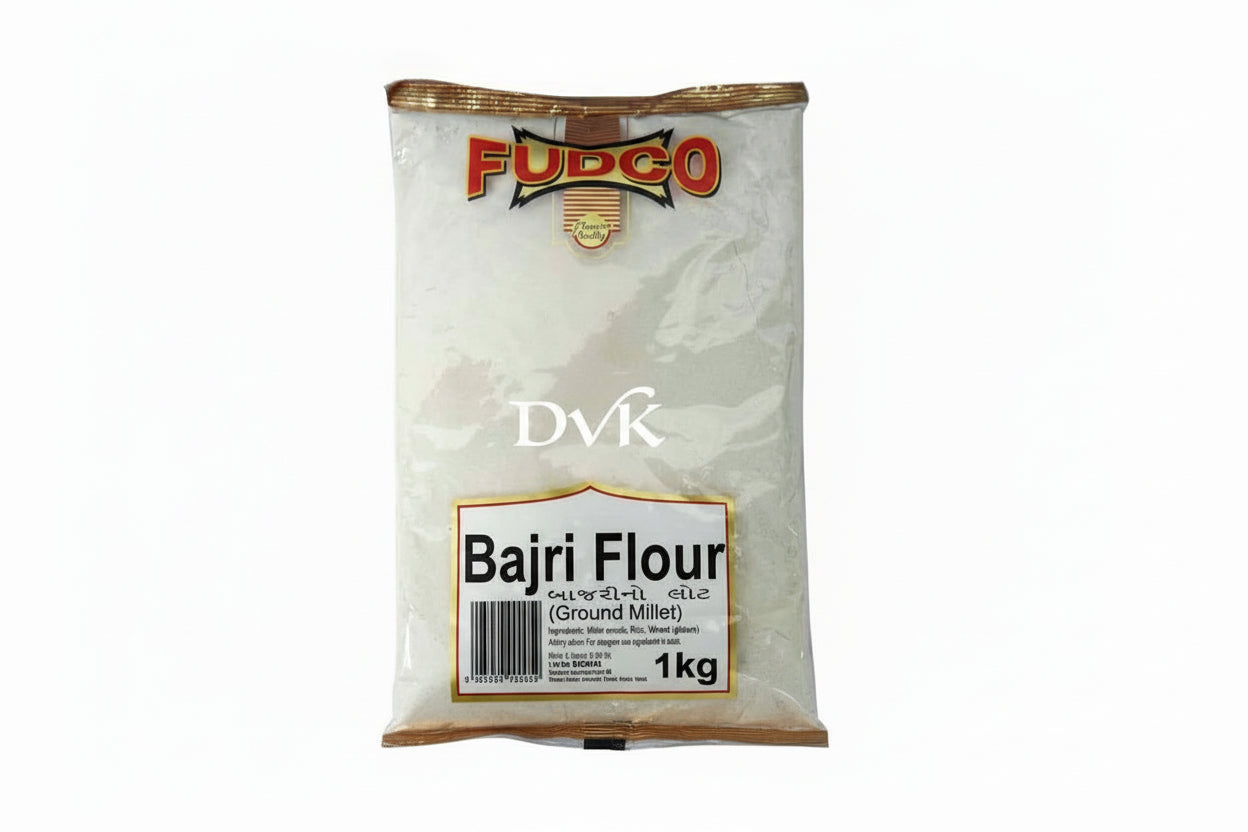 Bag of Fudco Bajri Flour with visible branding on a white background