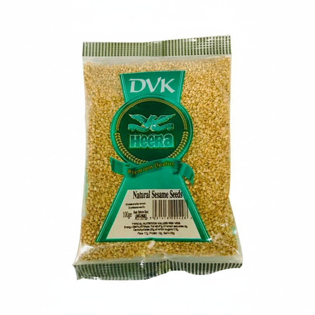 Packaged natural sesame seeds with 
