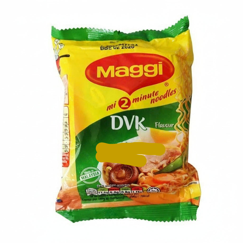 Maggi Chicken Flavour noodles packaging on a white background