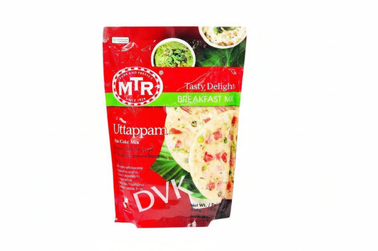 MTR Uttappam breakfast mix packaging on a white background