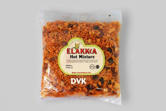 Packaged Elakka Hot Mixture with visible branding on a white background