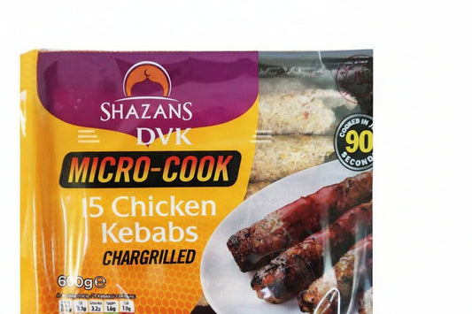 Shazans 12 Micro Cook Chicken Kebab 600g