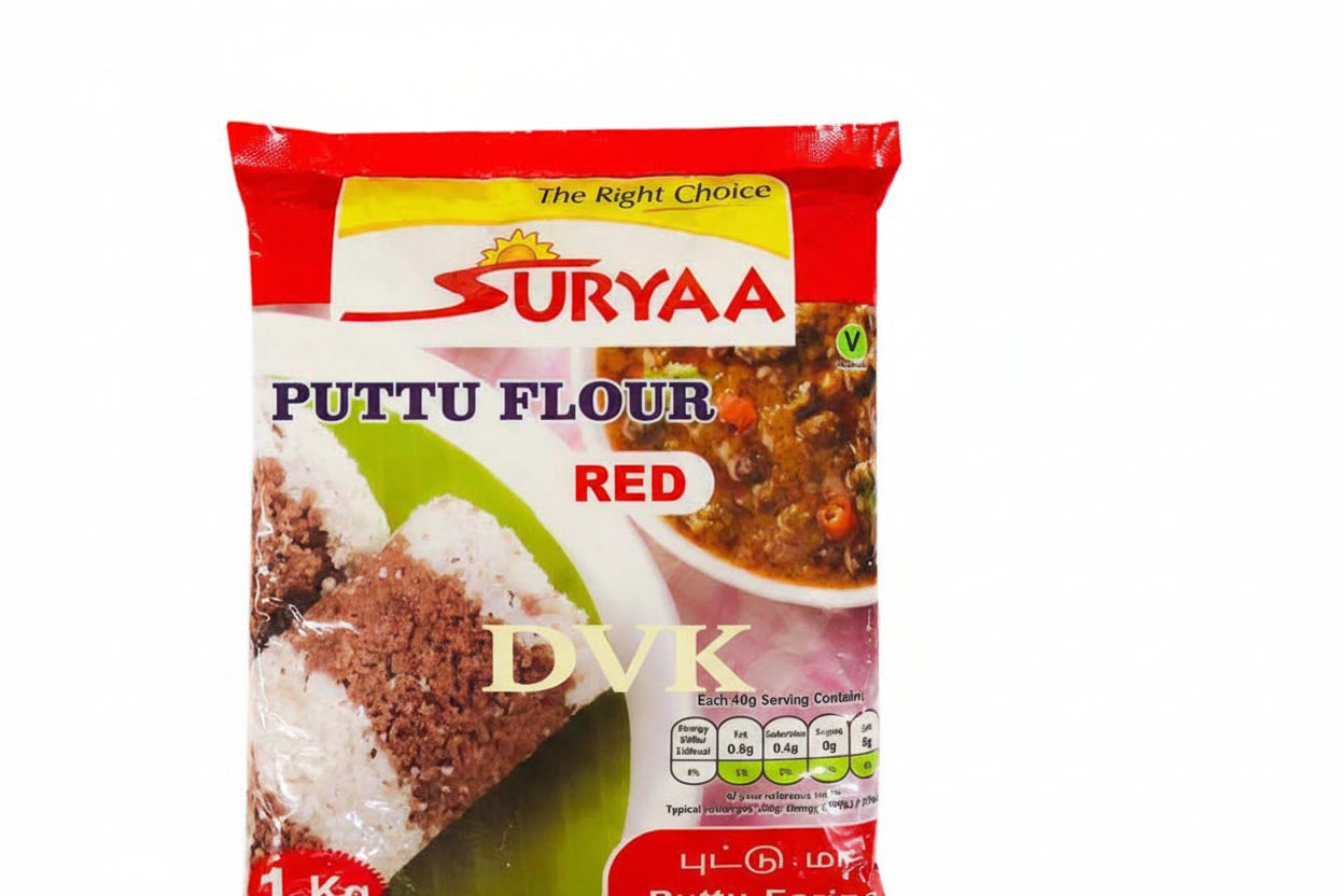 Suryaa Puttu Flour Red package on a white background